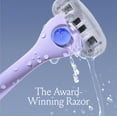 thumbnail image 2 of fafa-Women’s Razor Kit - Handle +2 x 5-Blade Refills + Magnetic Holder - Lilac Pop, 2 of 4
