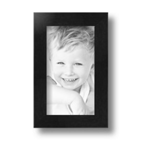 ArtToFrames 4x7" Black Picture Frame, Black Wood Poster Frame, with Regular Glass and 2 (FBPL-5141)