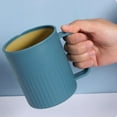 thumbnail image 5 of Creative Plastic Coffee Cups (4 Pack), Party Cups, Upgraded Plastic Mug With Handle, Wheat Straw Cup For Water, Coffee, Milk, Juice, Tea, 5 of 5