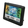 thumbnail image 3 of Station Météo Sans Fil, Écran Couleur Intérieur et Extérieur, Station de Prévision Météo avec Capteur Extérieur, Jauge Numérique de Température et d'Humidité avec Réveil, Rétroéclairage de Phase de Lune, Mode Suie, 3 of 6