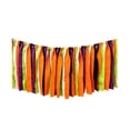 thumbnail image 3 of PSVFUJZ Multicolor Ribbon Garland , Fabric Banner Hanging Decor, DIY Assembled Fall Tassel Streamer for Halloween Thanksgiving Autumn Fireplace Porch Home Party Decoration(Multicolor1), 3 of 9