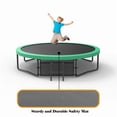 thumbnail image 4 of Bellemave 12FT Outdoor Tranpoline with basketball Hoop, Recreational Trampoline with Enclosure Net & Ladder, Backyard Trampoline for Family, Green, 4 of 8