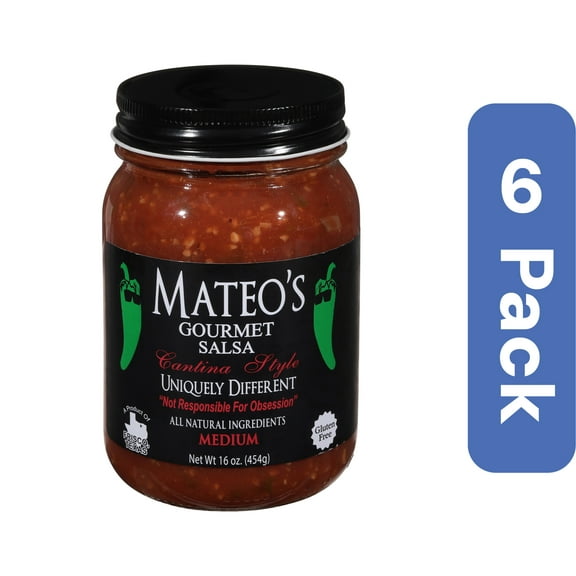 Mateos Gourmet Cantina Style Salsa 16 oz (Pack Of 6)