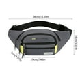 thumbnail image 3 of Bolso bandolera impermeable para hombre, mochila deportiva para exteriores, bolso de hombro ligero para viajes, mochila multiusos con puerto para auriculares para ir al trabajo., 3 of 7