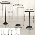 thumbnail image 2 of Wisewang 3 Pieces/Set Jewelry Display Stand T-shaped Holder Watch Organizer Black, 2 of 6