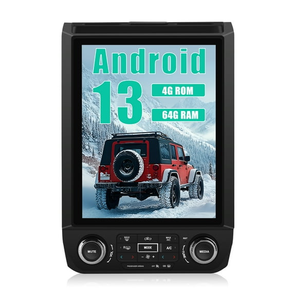 AWESAFE for Ford F150 Radio Upgrade 2015-2021, T Style 12.1 inch Touch Screen F150 Stereo BO Sound System, Android 13 8 core Built in CarPlay Android Auto AM FM