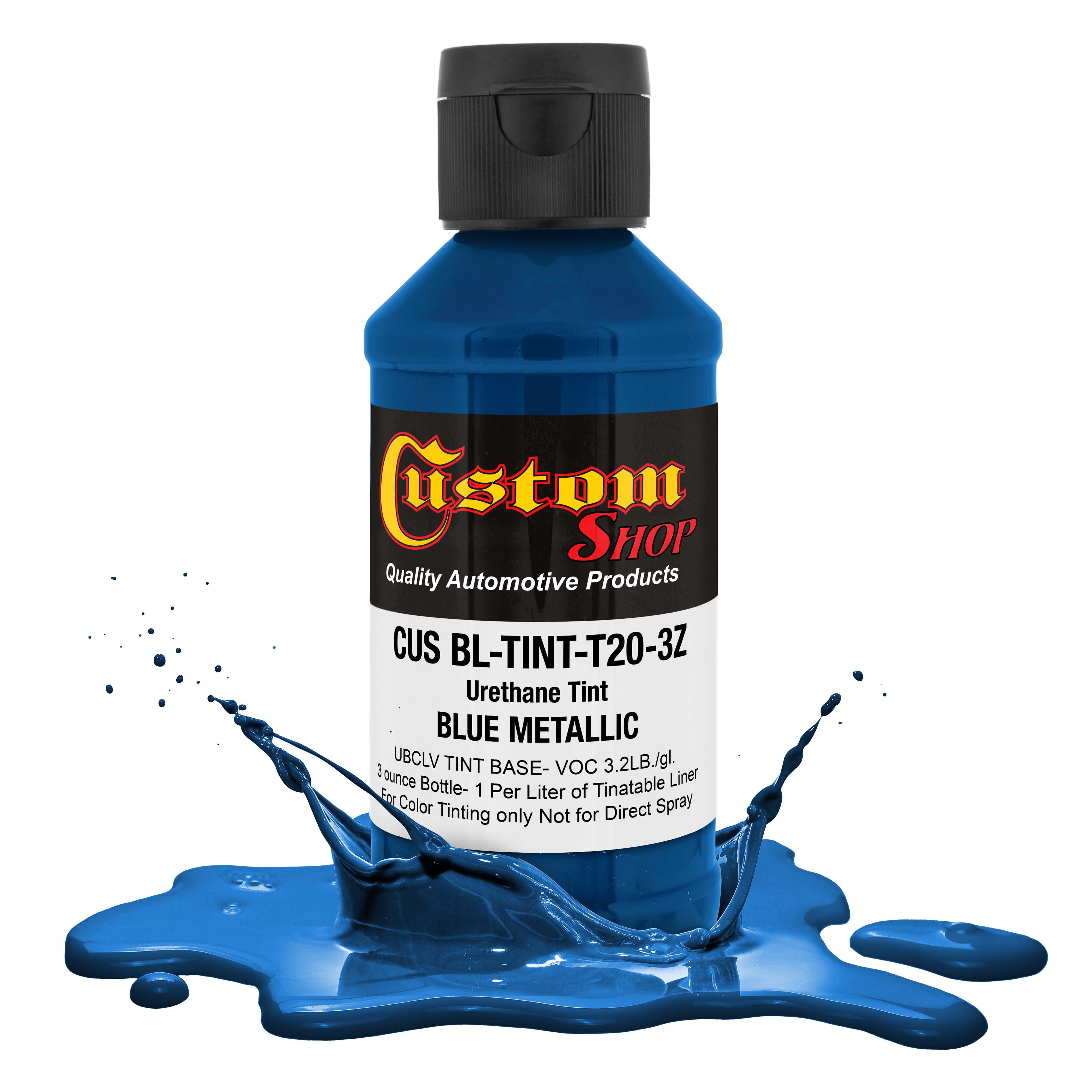 Custom Coat 3oz. (Blue Metallic Color) Urethane Tint Concentrate for