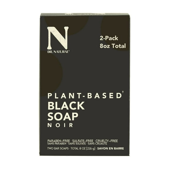 Dr. Natural - Bar Soap Black 2pk - 8oz