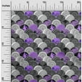 thumbnail image 2 of oneOone Velvet Purple Fabric Asian Mandala Craft Projects Decor Fabric Printed By The Yard 58 Inch Wide, 2 of 4