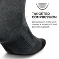 thumbnail image 4 of Feetures Elite Max Cushion Quarter Sock- Athletic Running Socks for Men & Women, Targeted Compression, Moisture Wicking - M, Gray (1 Pair), 4 of 6