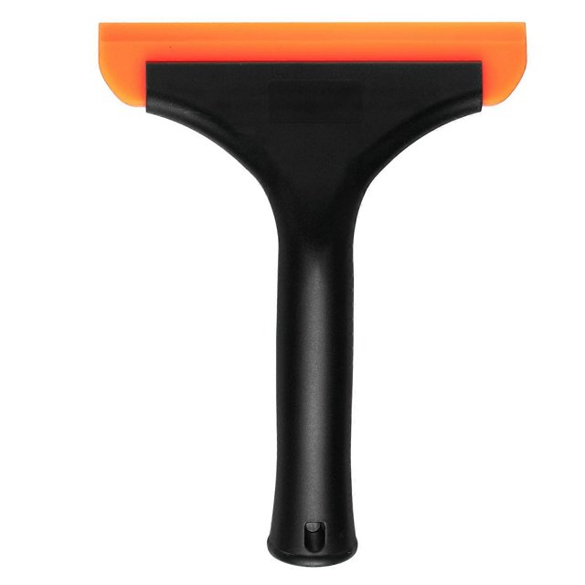 Squeegee 15.2 cm in length, car water blade, shower squeegee with nonslip grip for windshield, window cleaner, glass door, black.