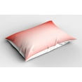 thumbnail image 2 of Ambesonne Peach Pillow Sham 2 Pack, Abstract Ombre Feminine, 36"x20", Coral Dark Coral, 2 of 3