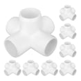 thumbnail image 1 of Accesorios de tubería de PVC tallados exquisitamente de 5 vías, 1 pulgada, paquete de 8, 1 of 7