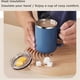 thumbnail image 4 of Stainless Steel Mug with Handle 450ml Double Wall Stainless Steel Mugs Modern Insulated Cups Metal Camping Cups Reusable, 4 of 5