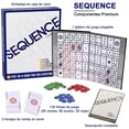 thumbnail image 4 of TDVCVZSD Juego de Mesa de Secuencia, Juego de Cartas para Fiestas con Cartas y fichas de Jax, Juego, 4 of 7