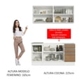 thumbnail image 3 of Cocina Integral Madesa Glamy Sin Tarja 160 Cm Marron Madesa Glamy, 3 of 10