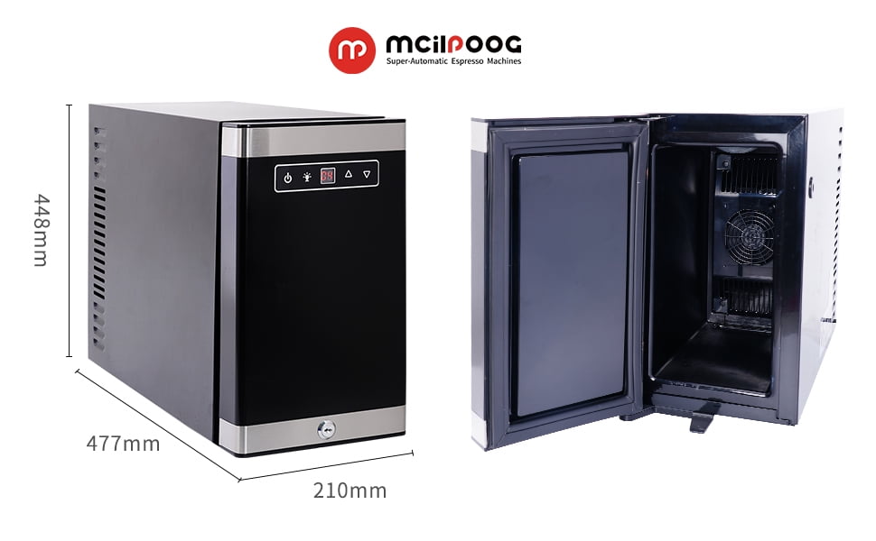 McilpoogWS-B-2 Mini Refrigerator Digital temperature control Refrigerator for cryopreservation of milk for coffee