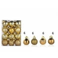 thumbnail image 4 of Hmgxay 24PC 1.2" Christmas Tree Baubles, Festive Hanging Ornaments for Holiday Decoration, Glittery Christmas Balls for Tree Trimming, Stylish Xmas Decoration Packs of 24, 4 of 6