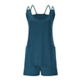 thumbnail image 7 of Backless Tennis Dress with Under Shorts & Pockets - Womens Athletic Sleeveless Scoop Neck Hollow-out Strap Mini Dress (L, Navy), 7 of 7