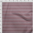 thumbnail image 3 of oneOone Silk Tabby Fabric Geometric Ikat Printed Fabric 1 Yard 42 Inch Wide, 3 of 4