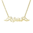 thumbnail image 1 of Custom Stainless Steel Wing Pendant Necklace Gold Chain Personalized Name Necklaces Choker Jewelry Necklaces for Women, 1 of 5