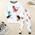 thumbnail image 2 of TOWED22 Kids Boys Pajamas 2 Piece Long Sleeve Print Top and Pants Set Cotton Pjs Sleepwear Little Boys Fall Winter 6-12 Months 12-24 Months 2t 3t 4t 5t 6t 7t 8t 9t Children,Dark Green,4-5 Y, 2 of 8