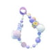 thumbnail image 3 of Llavero con dije para teléfono, llavero con dije para llave de coche, llavero con dije para bolso hecho a mano para regalo de niños Violeta, 3 of 9