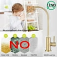 thumbnail image 4 of BATHLET  Kitchen Water Filter Faucet Lead-Free Drinking Water Faucet Brushed Gold Brushed, 4 of 5