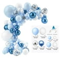 thumbnail image 1 of Conjunto de cadena de globos de macarrón azul de 18 pulgadas, globos decorativos con tema de fiesta de cumpleaños, 1 of 5