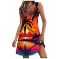 thumbnail image 1 of MKLEKYY Trajes De Baño Mujer Short Womens Summer Dresses 2024 Loose V Neck Sleeveless Swimsuit Coverup With Pockets Floral/Plain/Eyelet, 1 of 5