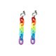 thumbnail image 5 of Jumpingount 1 par de pendientes de estilo informal para mujer, pendientes de gota, joyas de arcoíris, Clip para oreja Clip de oreja 2piezas Jumpingount CBP298906, 5 of 6