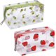 thumbnail image 1 of Estuche transparente de 2 piezas, neceser de PVC con estampado de frutas, ideal para maquillaje, viajes y aseo personal, para mujer y niña, blanco, pequeño., 1 of 5