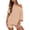 Beige, variant on Womens Lounge Set Plus Size off-Shoulder Top and Shorts Set, Loose Fit 2-Piece Summer Outfits Casual for Beach and Resort Brown 2XL