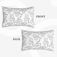 thumbnail image 2 of Pofeuu Hand Drawn Snake Print Polyester Microfiber Plush Pillowcases, Super Soft and Cozy Pillow Case Covers with Envelop Closure（Pillow core not included）-20"x30", 2 of 6