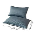 thumbnail image 4 of pstuiky Funda de almohada de seda fresca de color liso para dormitorio de estudiantes cama doble, 4 of 7
