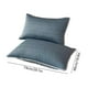 thumbnail image 4 of Funda de almohada Silk Cool Touch pack de 2 – Poliéster transpirable, verde menta/caqui/azul, 48×74cm, suave, absorbente de humedad, lavable a máquina, duradera, cama doble, 4 of 7