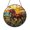 Acrylic 3.5 Inch, variant on Colorful Monarch Butterfly Suncatcher Round Hanging Panel Present Decor