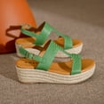 thumbnail image 4 of Women‘s Platform Sandals Espadrille Wedge Ankle T-Strap Open Toe Sandals, 4 of 9
