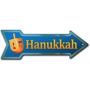 Hanukkah Arrow Sign Funny Home Décor 36" Wide