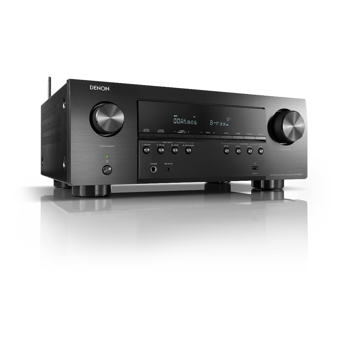 Denon AVR-S960H 7.2-Channel 4K Home Theater Receiver with 3D Audio and  Voice Control Voice Control - image 3 of 4