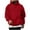 Red, variant on Mens Sweatshirts Hoodie Long Sleeve Pocket Casual Solid Pullover Sweatshirts Beige M