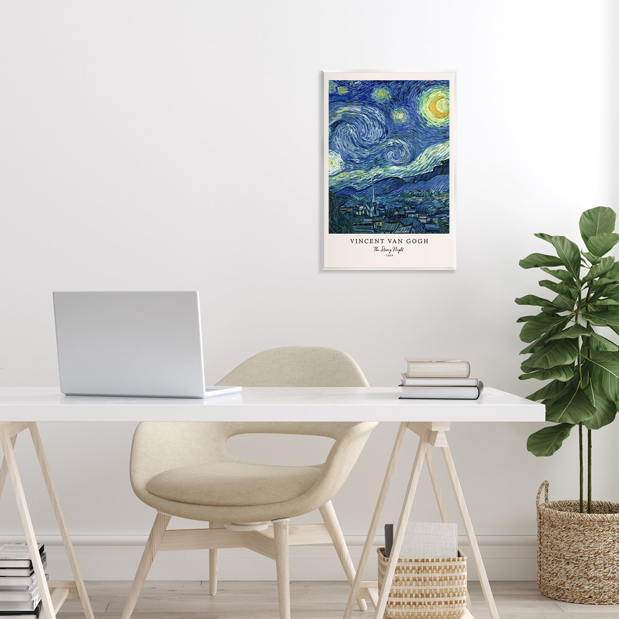 Stupell Industries Classic Starry Night Van Gogh Wall Plaque Art, design by Vintage Hustle