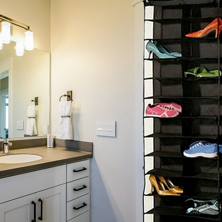 Over The Door 26 Shelf Mesh Shoe Organizer Light Gray - Brightroom™
