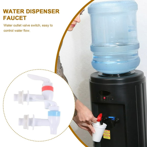 FOLOYORI Water Cooler Spigot Replacement 4pcs Plastic Water Faucet Child Safety Lock Tap