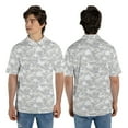 thumbnail image 4 of Arctic Camouflage Polo Shirt for Men Short Sleeve Outdoors Fishing Hunting, 4 of 5