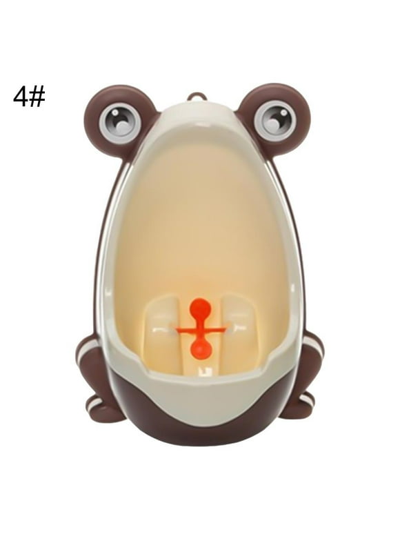 Frog Potty Bathroom Toddler Toilet Training Urinal For Boys Children Kids Baby Pee Trainer with Funny Aiming Target, Suction Cup Sucker, Large