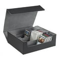 thumbnail image 3 of 1800+ Card Deck Case for Trading Cards, Magnetic Storage Box Top Side-Loading Game Cards Black+Red, 3 of 7
