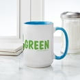 thumbnail image 4 of CafePress - Think Green Large Mug - 15 oz Ceramic Large White Novelty Mug, 4 of 4