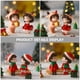 thumbnail image 4 of 2 pares en miniatura de la pareja de Navidad figuras de dibujos animados figura estatuas románticas, 4 of 5