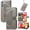 Gray, variant on Feishell Wallet Case for Samsung Galaxy A17 5G with Hand Strap,Butterfly & Flower Embossed PU Leather TPU Inner Shell Magnetic Flip Stand Card Slots Shockproof Protective Phone Cover,Lightpurple